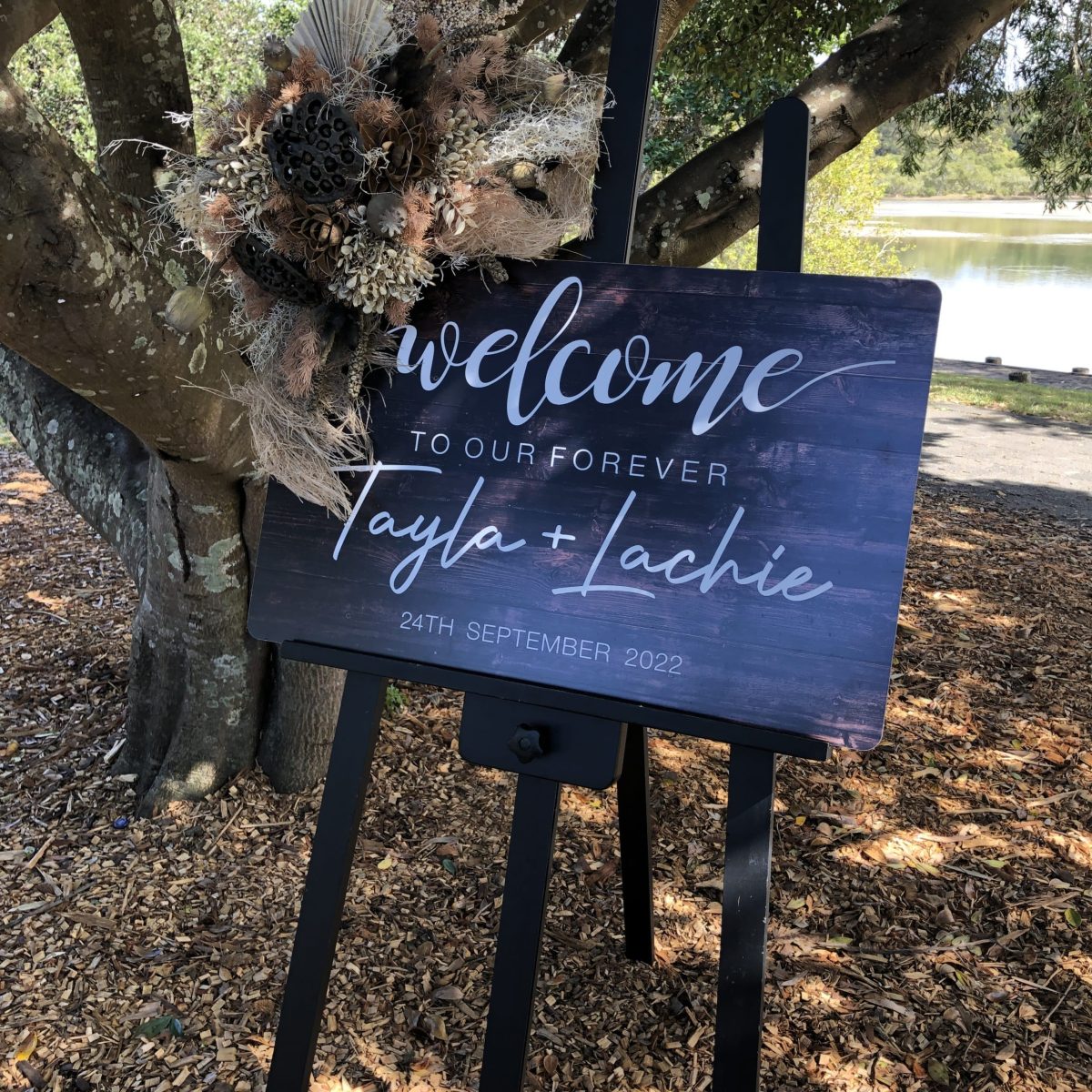 Rustic Timber Printed Welcome Sign - Image 6