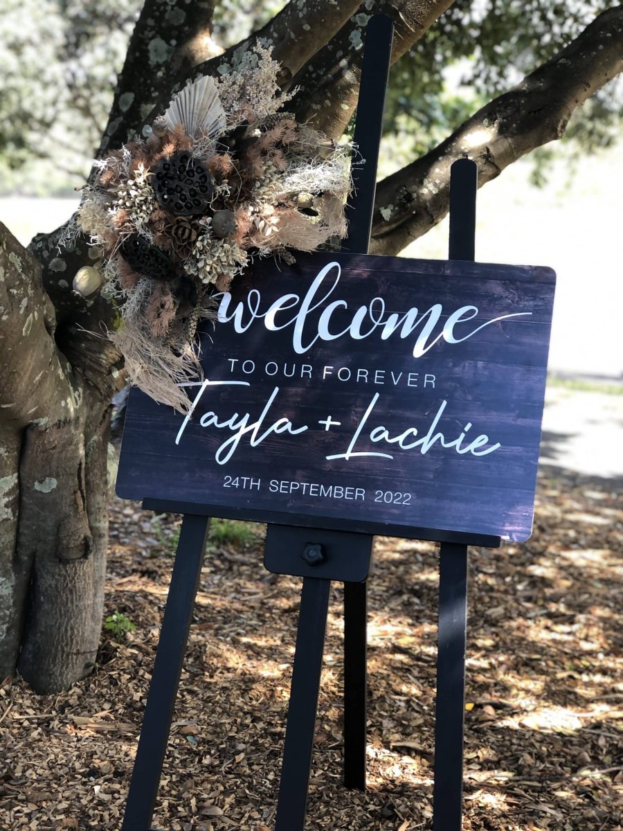 Rustic Timber Printed Welcome Sign - Image 5