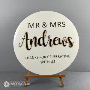 New Surname 3D Acrylic Welcome Sign