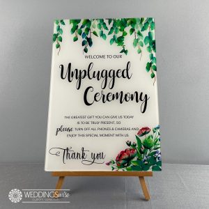 Unplugged Sign Floral Hire