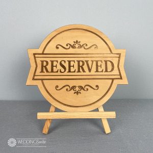 Raw Timber Reserved sign