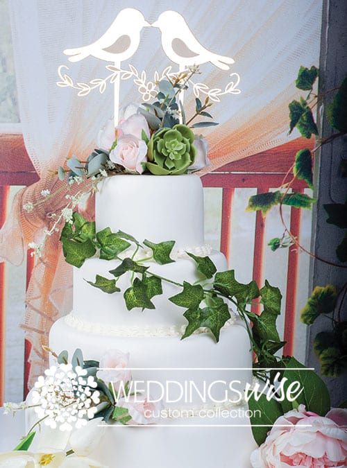 "Love Birds" Sweet Country Cake Topper - Image 6