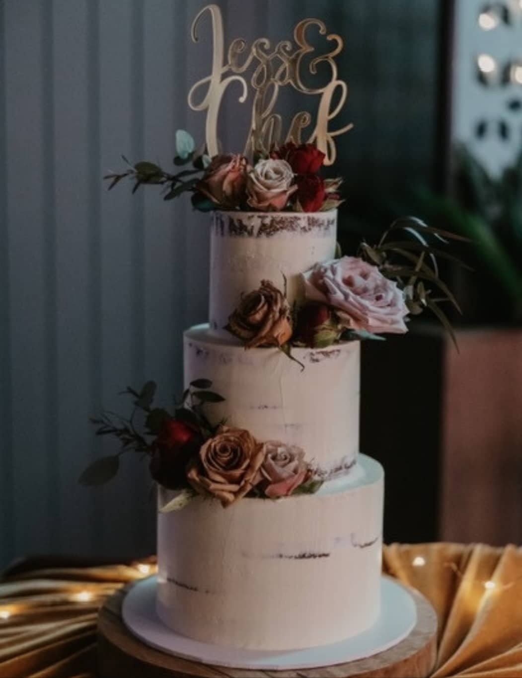 Custom "First Name" Wedding Cake Topper – Couple's Names - Image 6