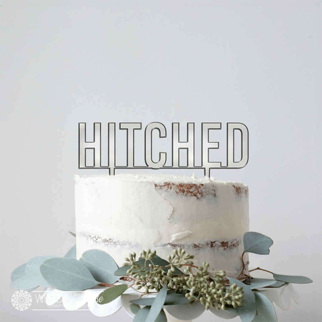 Hitched Cake topper