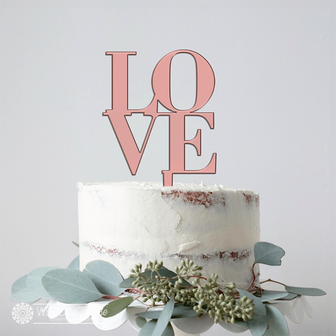 Love Cake Topper