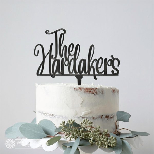 New Surname Cake Topper