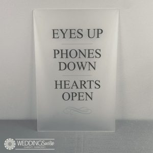 Frosted Unplugged Sign