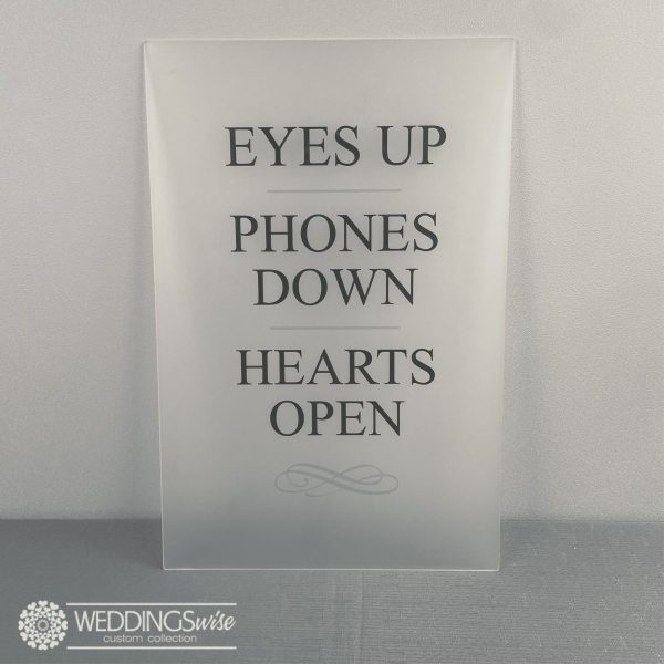 Frosted Unplugged Sign