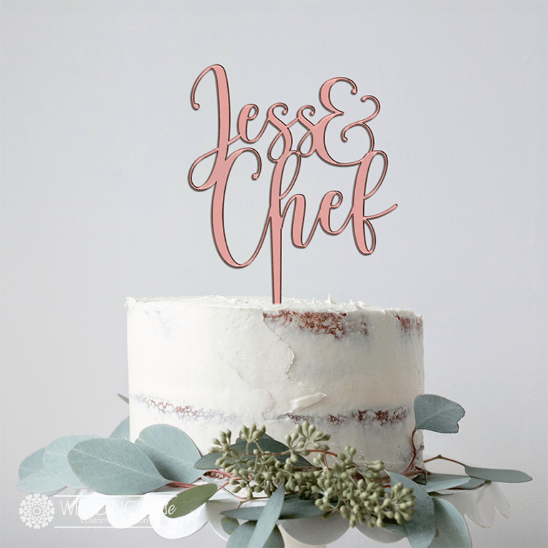 Custom Names Cake Topper