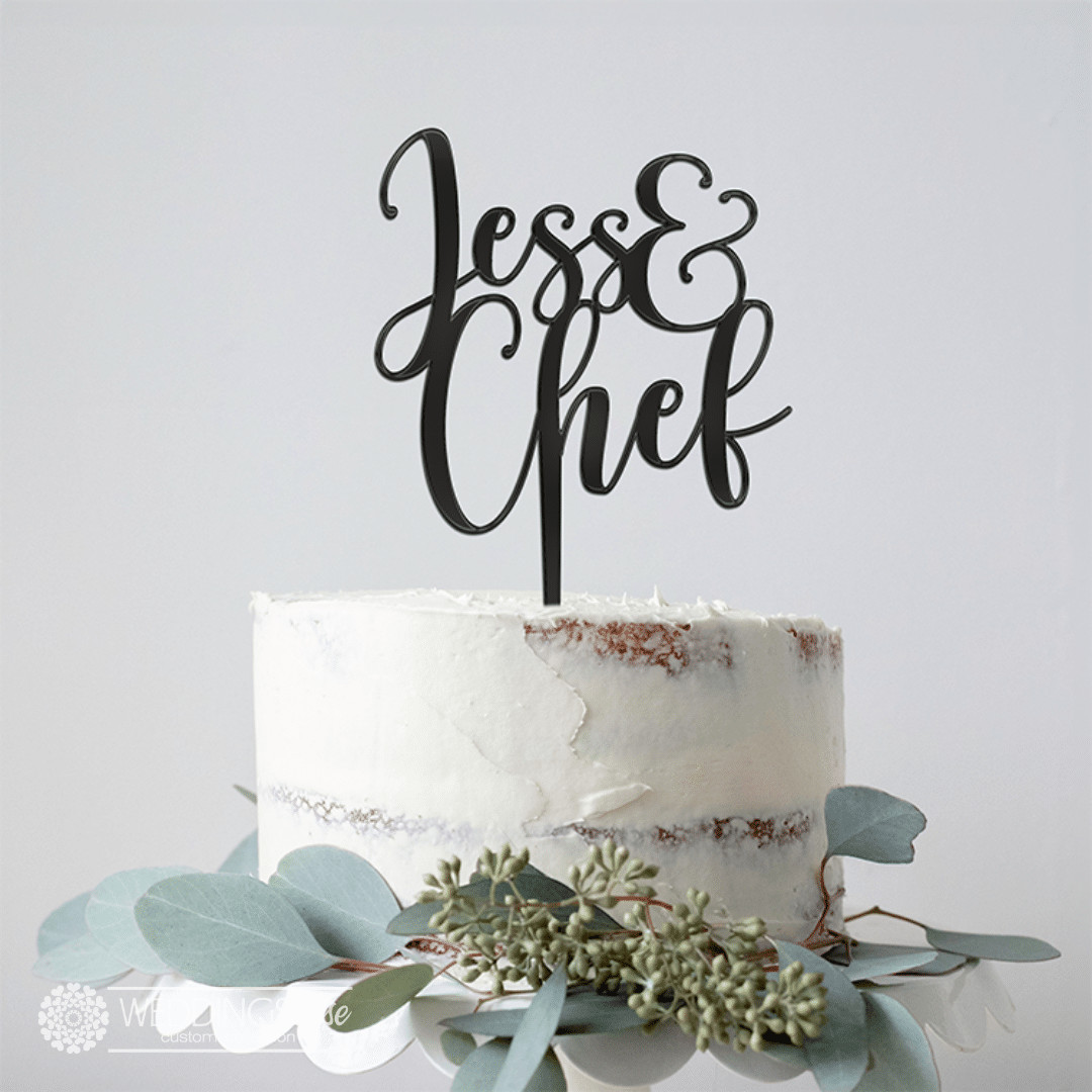 Custom Names Cake Topper