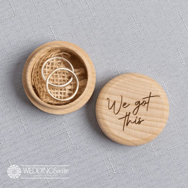 "We got this" Ring box