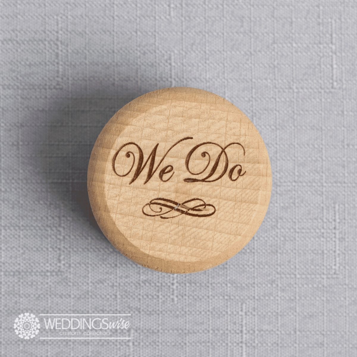 "We Do" Timber Ring box