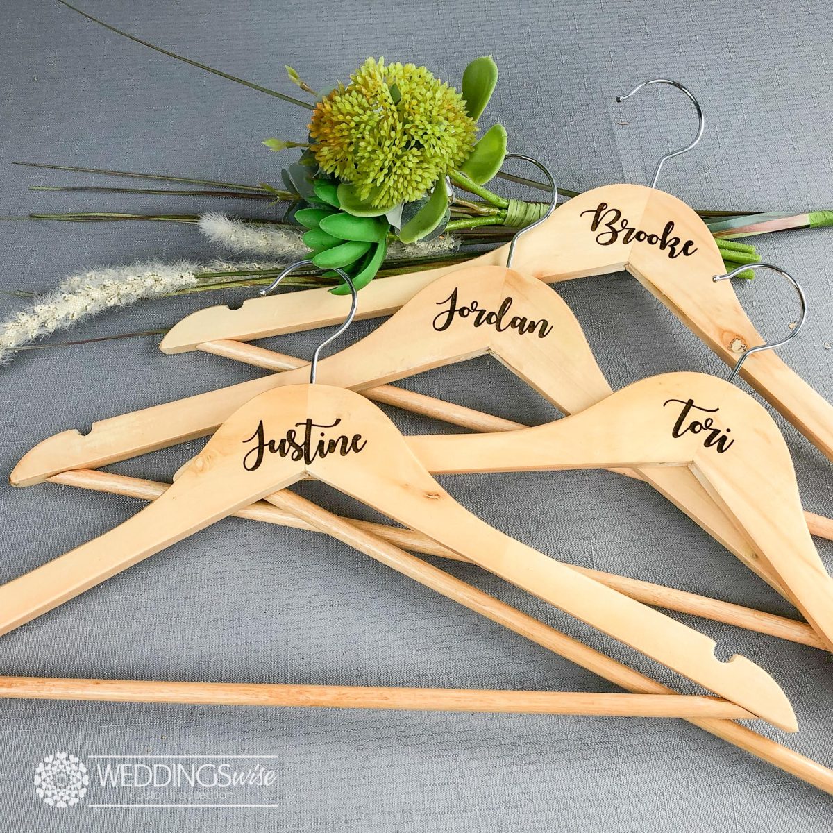 Custom Name Laser Engraved Coat Hanger