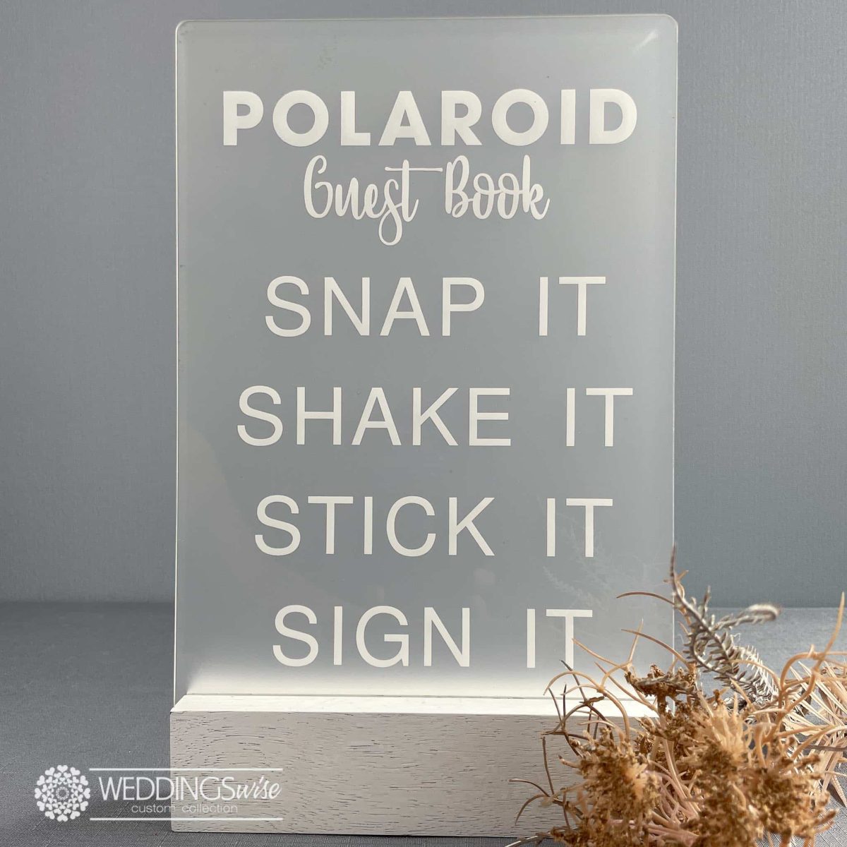 Polaroid Guestbook Sign