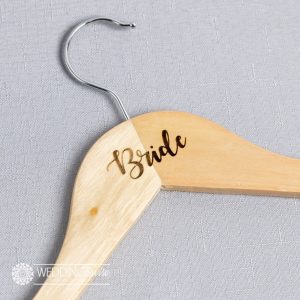 Bride Laser Engraved Coat Hanger