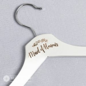 Maid of Honour custom Laser Engraved Coat Hanger