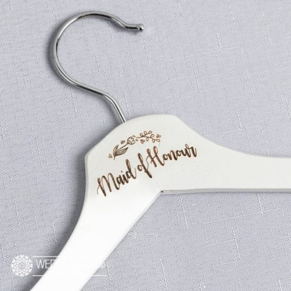 Maid of Honour custom Laser Engraved Coat Hanger