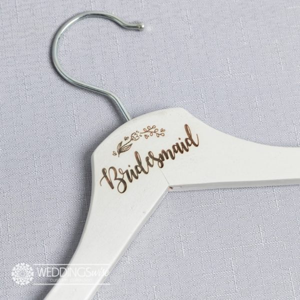 Bridesmaid Laser Engraved Coat Hangers- Custom Name