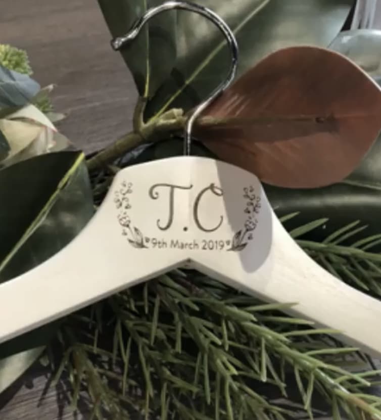 "Custom Occasion" Laser Engraved Coat Hanger- Personlised Gift Hanger - Image 4