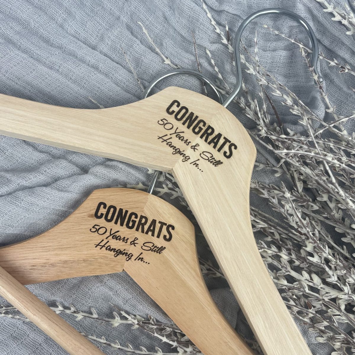"Custom Occasion" Laser Engraved Coat Hanger- Personlised Gift Hanger - Image 5