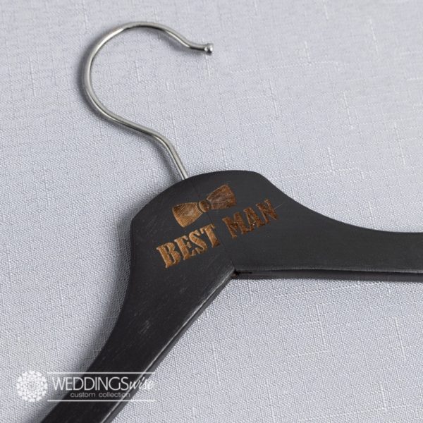 Best Man Laser Engraved Coat Hanger