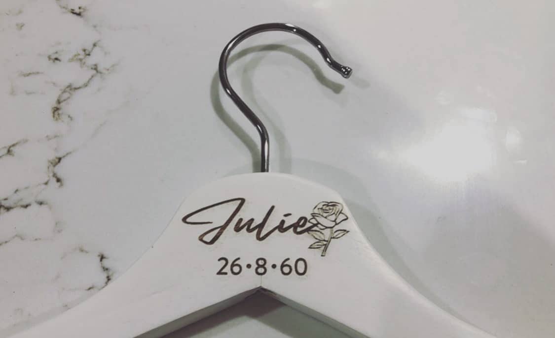 "Custom Occasion" Laser Engraved Coat Hanger- Personlised Gift Hanger - Image 3