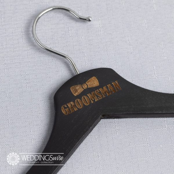 Groomsman Laser Engraved Coat Hangers