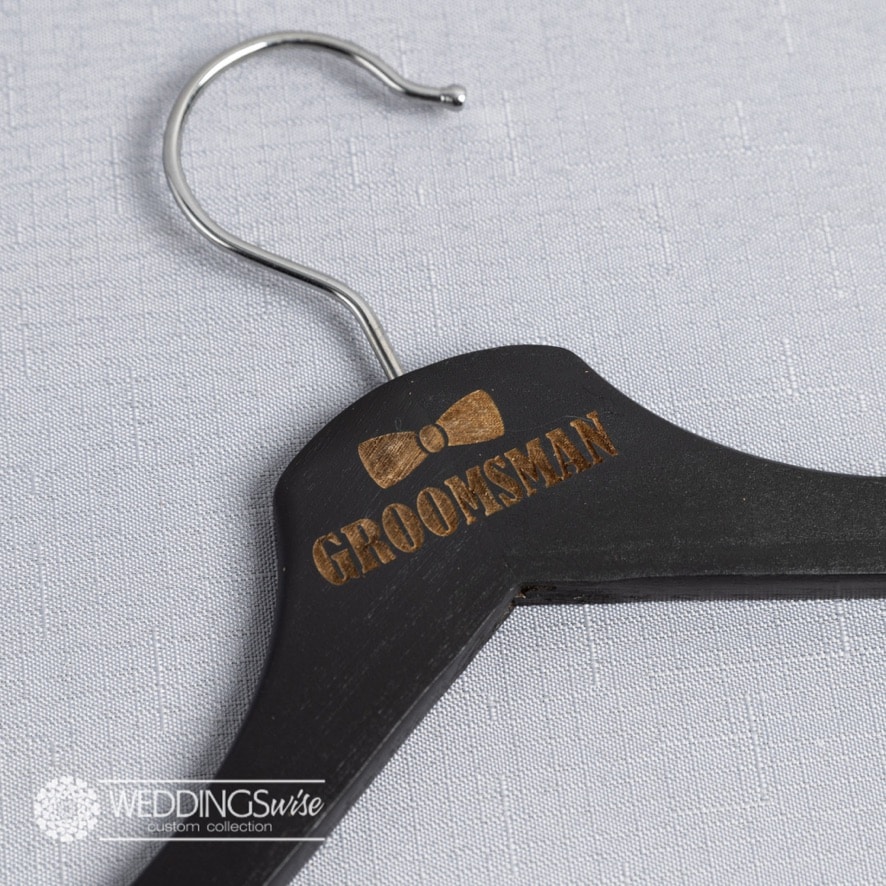 Groomsman Laser Engraved Coat Hangers
