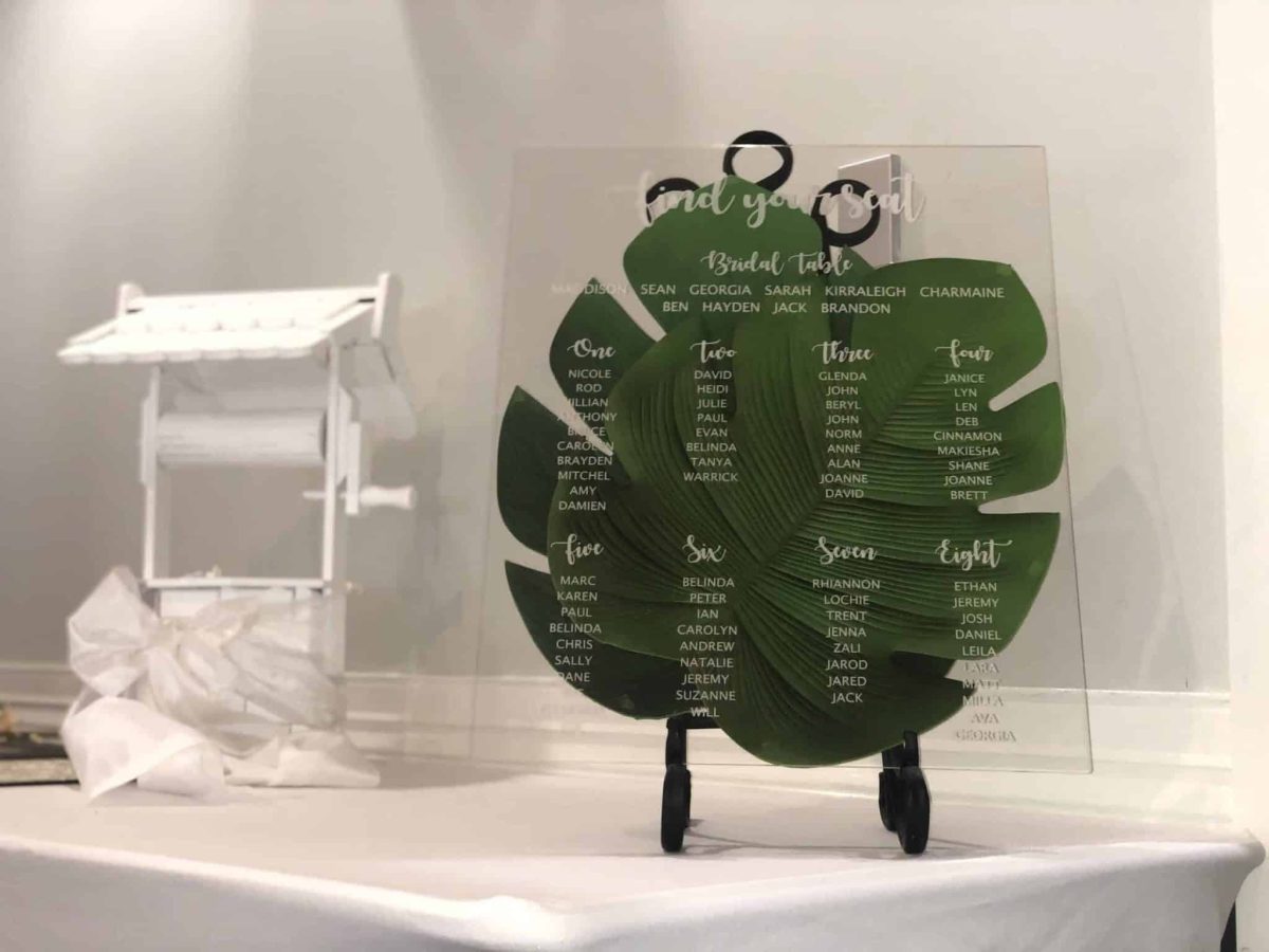 Clear Acrylic Seating Chart - Image 4