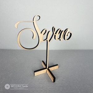 Timber Standing Table Number