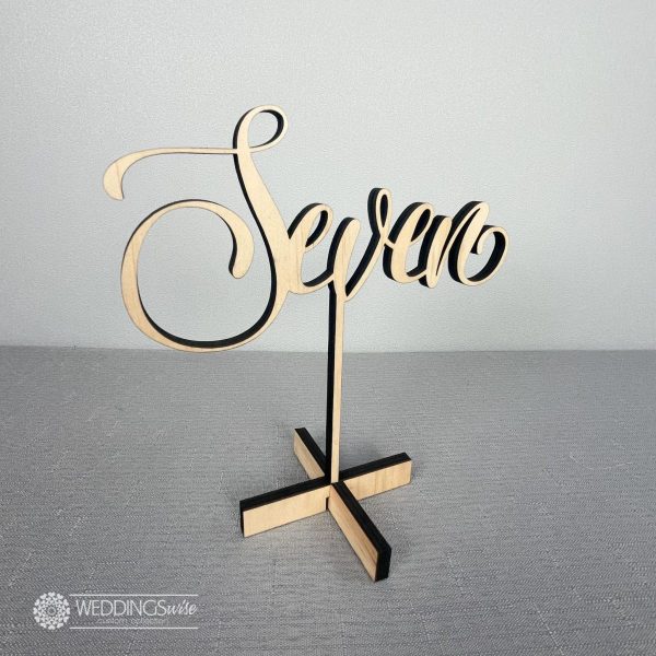 Timber Standing Table Number