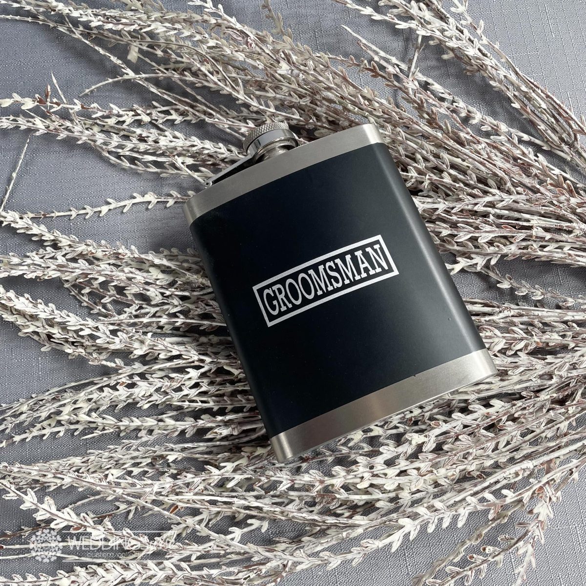 "Groomsman" Hip Flask- Wedding Party & Keepsake - Image 3
