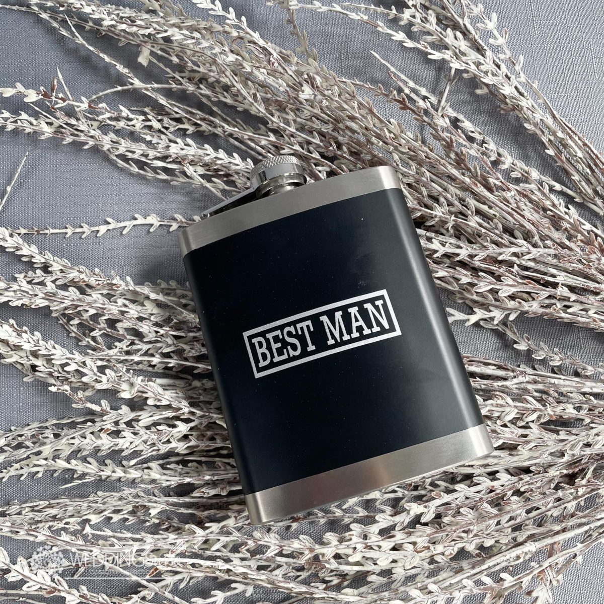 "Best Man" Hip Flask- Wedding Party Gift & Keepsake - Image 3