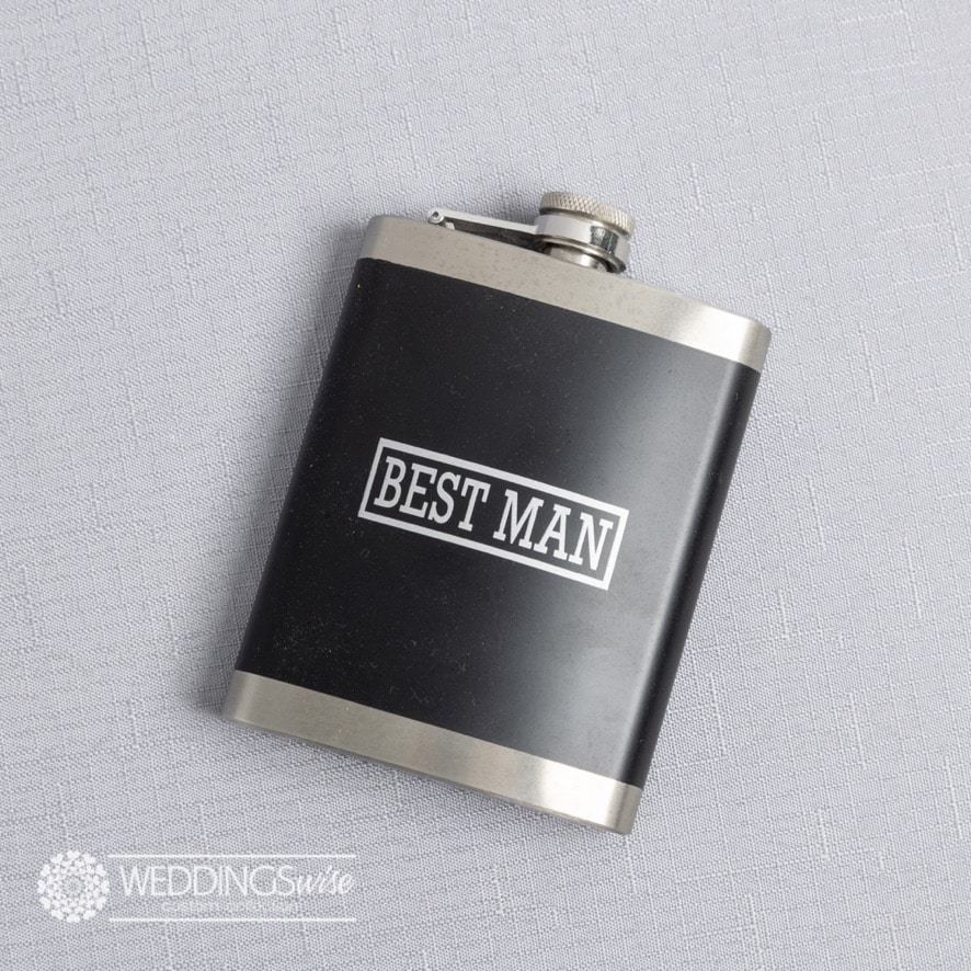 Best Man Hip Flask