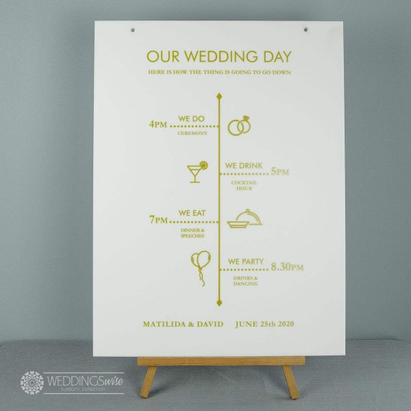 Our Wedding Day Event Sign
