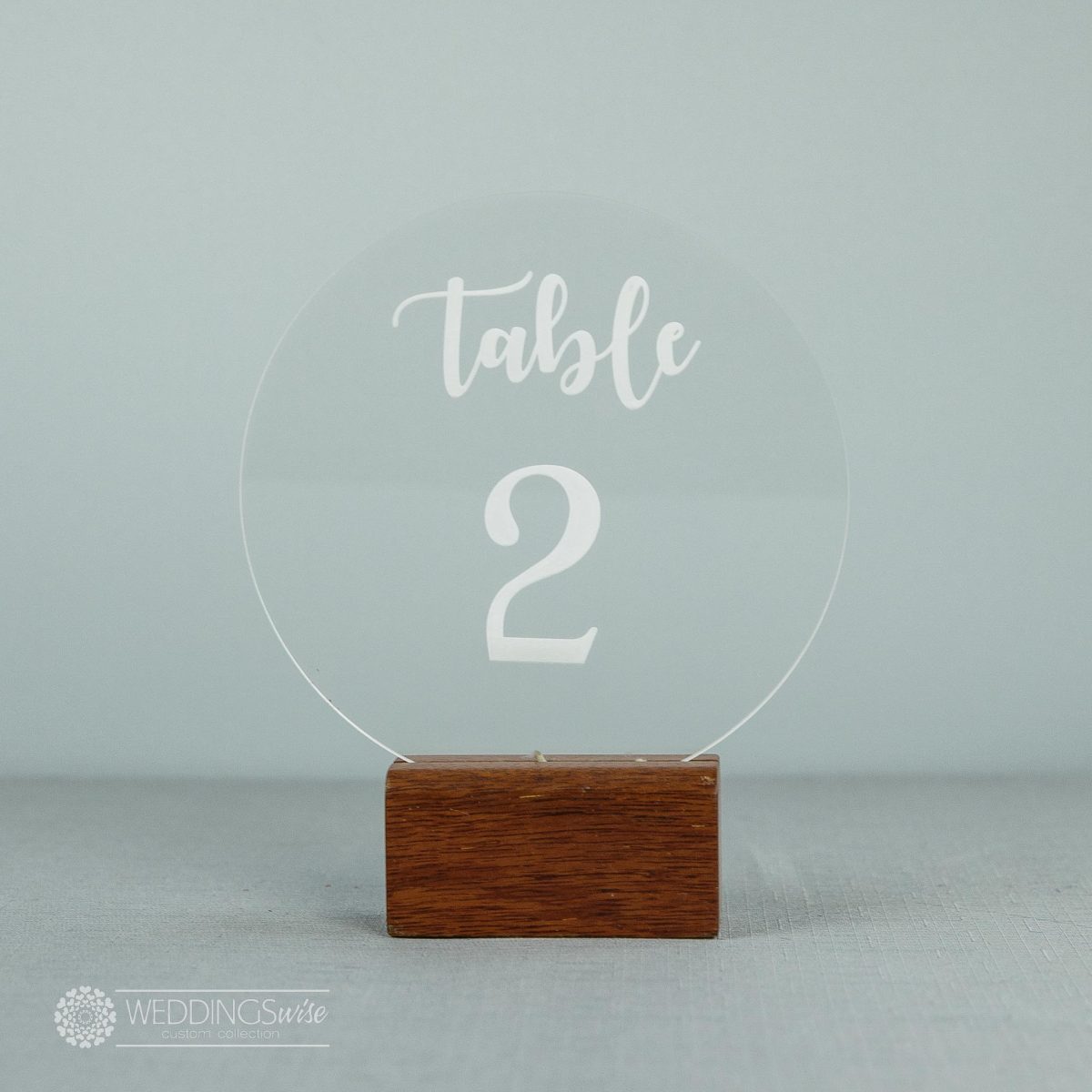 Acrylic Table Number Disks - Image 2