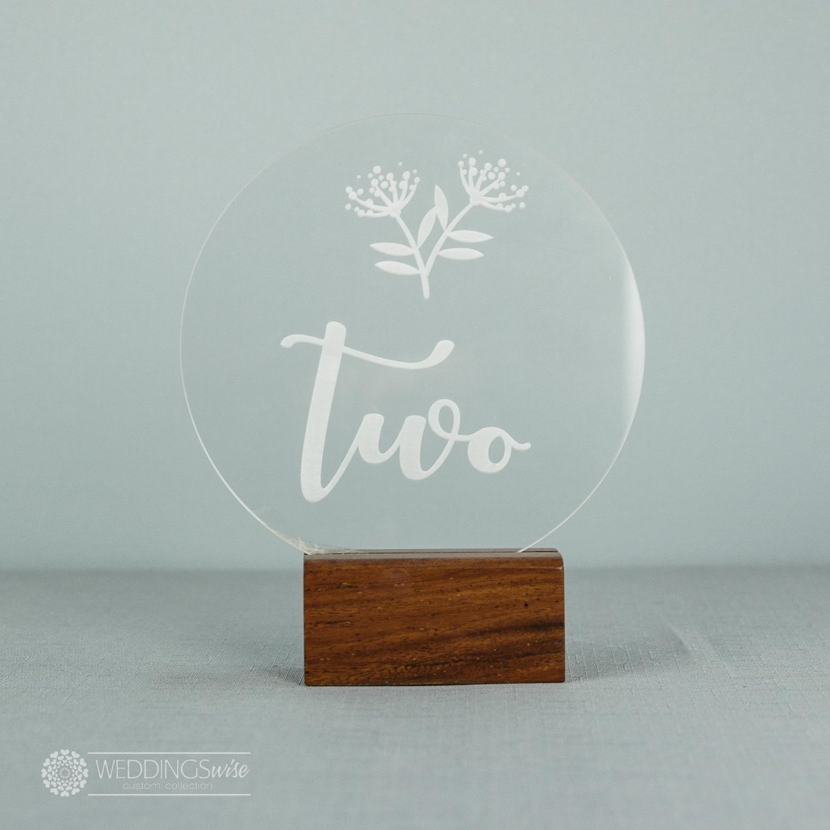 Acrylic Table Number Disks - Image 4