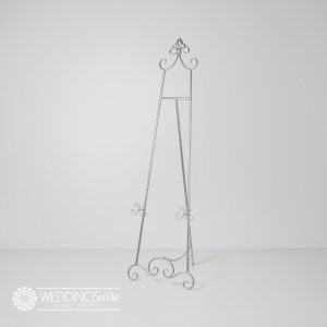 Silver Metal Easel HIRE