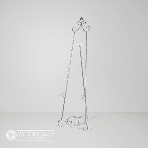 Silver Metal Easel HIRE