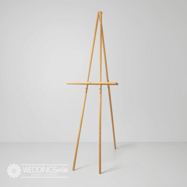 Thin Natural Timber Easel HIRE