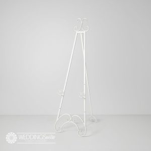 White Metal Easel HIRE