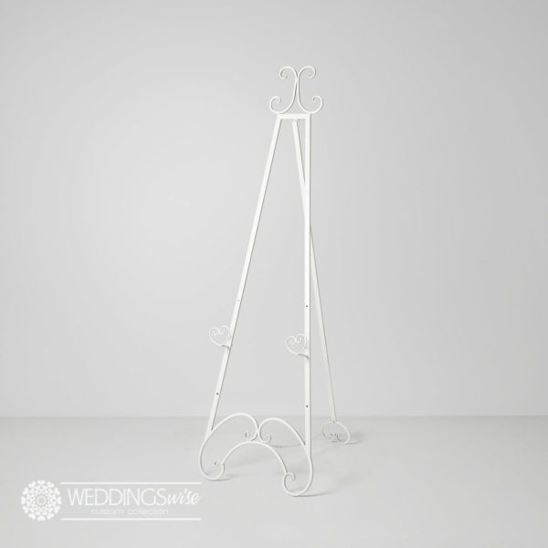 White Metal Easel HIRE