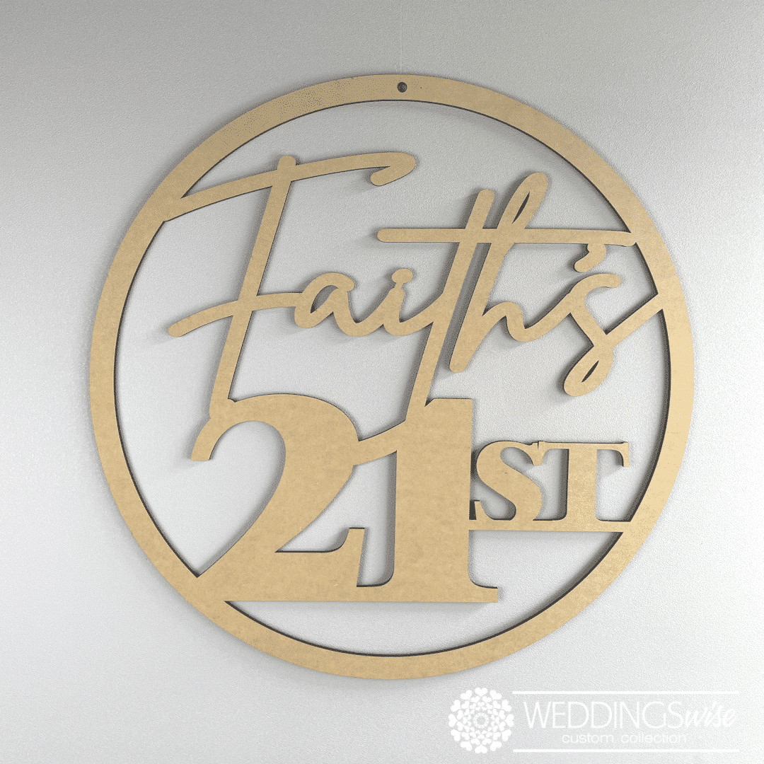 Birthday Personalised Word Ring