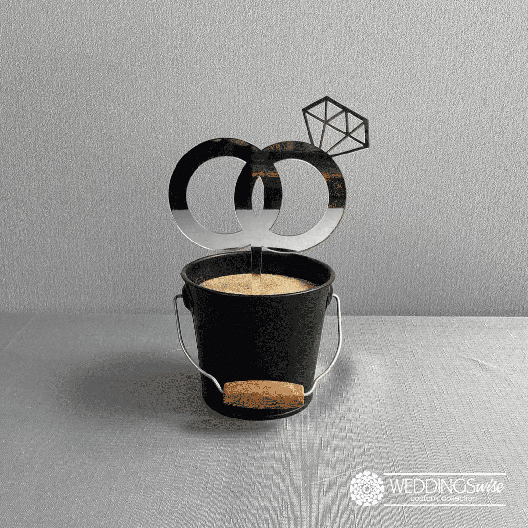 Engagement Rings Cake Topper