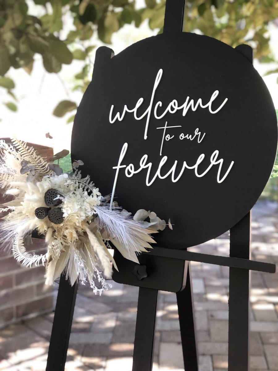 Welcome To Our Forever - 3D Acrylic Welcome Sign - Image 2