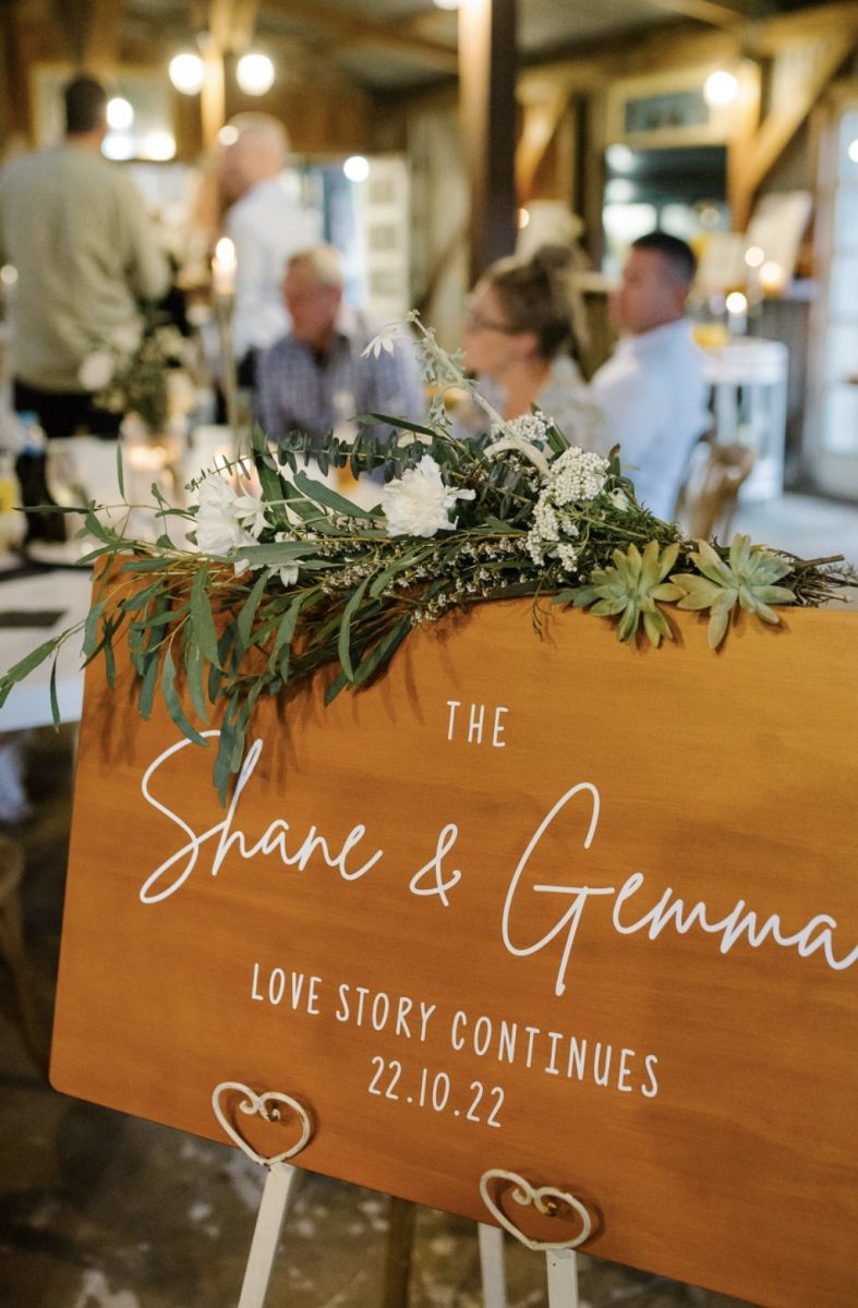 Love Story Timber Welcome Sign - Image 3