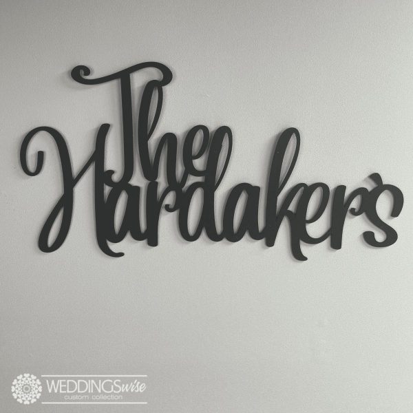 Personalised Laser Cut Timber Name Sign