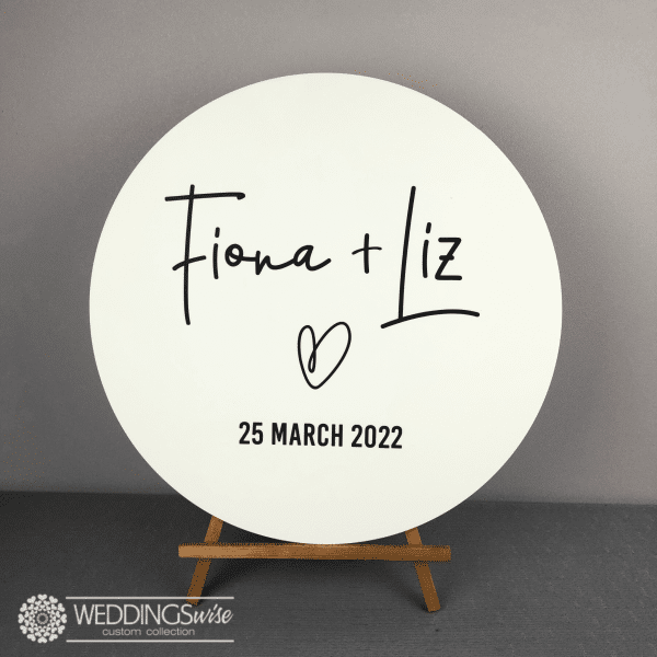 Love Heart Welcome Sign