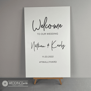 Minimalist PVC Welcome Sign