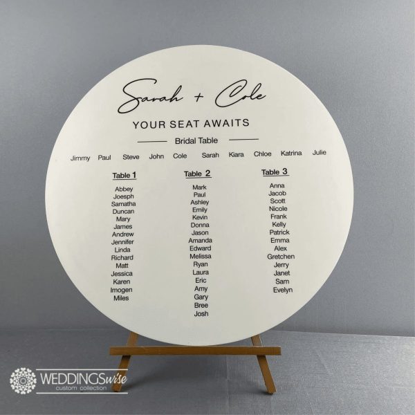 Custom Circle Seating Chart - Your Seat Awaits